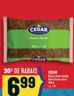 Marché Adonis CEDAR ÉPICES THYM BALADY | CEDAR BALADI THYME SPICES offer