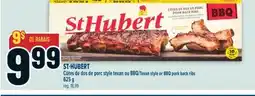 Marché Adonis CÔTES DE DOS DE PORC STYLE TEXAN OU BBQ ST-HUBERT | ST-HUBERT TEXAN STYLE OR BBQ PORK BACK RIBS offer