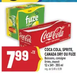 Marché Adonis COCA COLA, SPRITE, CANADA DRY OU FUZE BOISSONS | COCA COLA, SPRITE, CANADA DRY OU FUZE DRINKS offer
