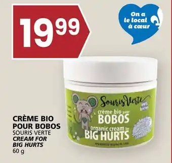 Rachelle-Bery Grocery SOURIS VERTE CREAM FOR BIG HURTS offer