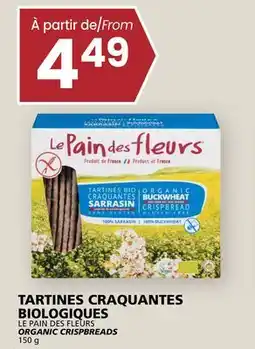 Rachelle-Bery Grocery LE PAIN DES FLEURS ORGANIC CRISPBREADS offer