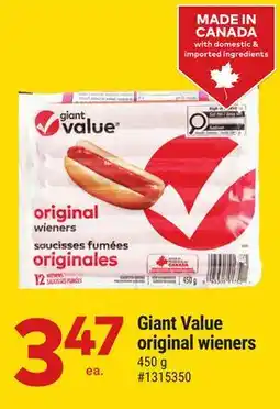 Giant Tiger Giant Vale original wieners offer