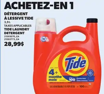 Provigo TIDE LAUNDRY DETERGENT, 3,9 L offer