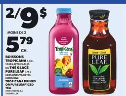 Provigo TROPICANA DRINKS, 1,36 L OR PURELEAF ICED TEA, 1,75 L offer