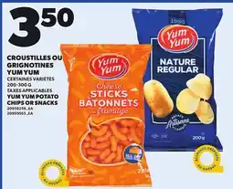 Provigo YUM YUM POTATO CHIPS OR SNACKS, 200-300 G offer