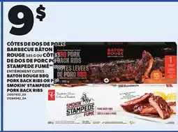 Provigo BATON ROUGE BBQ PORK BACK RIBS, 585 G OR PC SMOKIN' STAMPEDE PORK BACK RIBS, 500 G offer