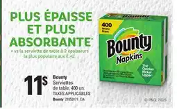 Provigo BOUNTY SERVIETTES DE TABLE, 400 un offer