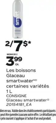 Provigo GLACEAU SMARTWATER , 1 L offer