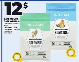 Provigo CAFÉ WILLIAM GROUND COFFEE, 300 G offer