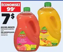Provigo DEL MONTE JUICE, 2,5 L offer