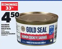 Provigo GOLD SEAL SOCKEYE SALMON, 213 G offer