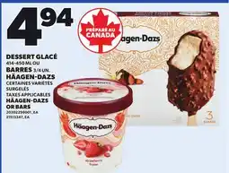 Provigo HÄAGEN-DAZS, 414-450 ML OR BARS, 3/4 UN offer