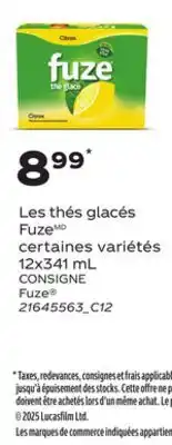 Provigo FUZE , 12x341 mL offer