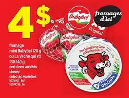 Maxi FROMAGE MINI BABYBEL 120 G OU LA VACHE QUI RIT 130-140 G offer