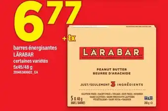 Maxi BARRES ÉNERGISANTES LÄRABAR, 5x45/48 g offer