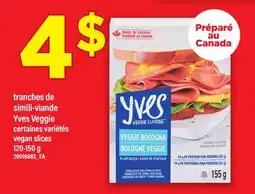 Maxi TRANCHES DE SIMILI-VIANDE YVES VEGGIE, 120-150 g offer