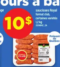Maxi SAUCISSES ROYAL, 1,2 kg offer