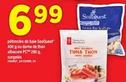 Maxi PÉTONCLES DE BAIE SEAQUEST , 400 G OU DARNE DE THON ALBACORE PC, 280 G offer