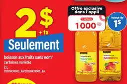 Maxi BOISSON AUX FRUITS SANS NOM , 2 L offer