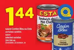 Maxi SAUCE CORDON BLEU OU ESTA | SAUCE, 284/398 mL offer
