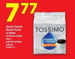 Maxi DISQUES TASSIMO MAXWELL HOUSE OU NABOB, 8-16 un offer