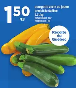 Maxi COURGETTE VERTE OU JAUNE offer