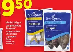 Maxi TILAPIA 1,36 KG OU POMPANO 800 G SEAQUEST offer