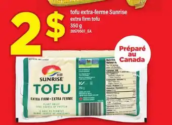Maxi TOFU EXTRA-FERME SUNRISE | EXTRA FIRM TOFU, 350 G 350 G offer
