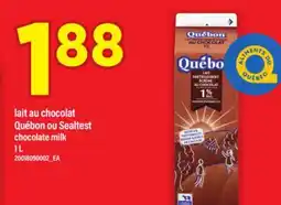 Maxi LAIT AU CHOCOLAT QUÉBON OU SEALTEST | CHOCOLATE MILK, 1 L offer
