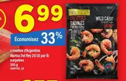 Maxi CREVETTES D'ARGENTINE MARINA DEL REY 20/30 PAR LB, 300 G offer