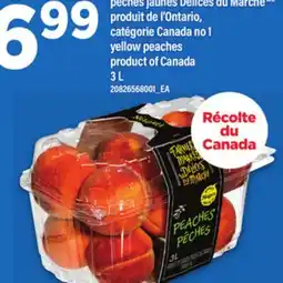 Maxi PÊCHES JAUNES DÉLICES DU MARCHÉ | YELLOW PEACHES, 3 L offer