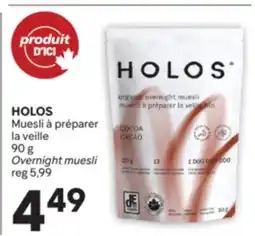 Brunet HOLOS Muesli à préparer la veille offer
