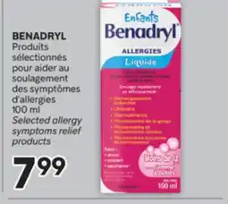Brunet BENADRYL Produits sélectionnés pour aider au soulagement des symptômes d'allergies offer