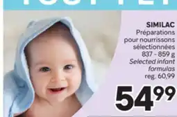 Brunet SIMILAC Préparations pour nourrissons sélectionnées offer