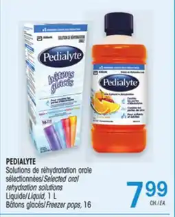 Uniprix PEDIALYTE Solutions de réhydratation orale sélectionnées / Selected oral rehydration solutions offer