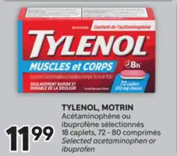 Brunet TYLENOL, MOTRIN Acétaminophène ou ibuprofène sélectionnés offer