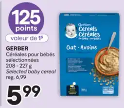 Brunet GERBER Céréales pour bébés sélectionnées offer
