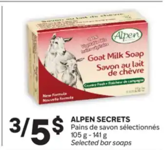 Brunet ALPEN SECRETS Pains de savon sélectionnés offer