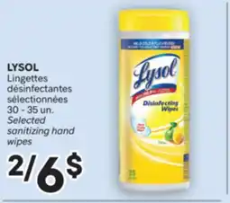 Brunet LYSOL Lingettes désinfectantes sélectionnées offer