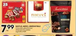 Brunet NESTLÉ, MERCI, IRRÉSISTIBLE Chocolats sélectionnés offer