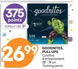 Brunet GOODNITES, PULL UPS Culottes' entraînement offer