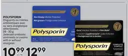 Brunet POLYSPORIN Onguents ou crèmes antibiotiques avec ou sans analgésique sélectionnés offer