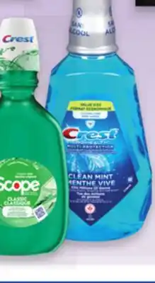Uniprix CREST, CREST SCOPE Rince-bouches sélectionnés / Selected mouthwashes offer