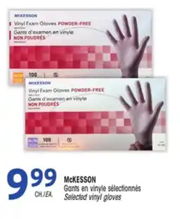 Uniprix McKESSON Gants en vinyle sélectionnés / Selected vinyl gloves offer