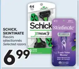 Brunet SCHICK, SKINTIMATE Rasoirs sélectionnés offer