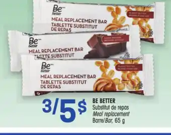 Uniprix BE BETTER Substitut de repas Barre/Meal replacement Bar offer