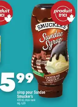Marche Ami Sirop pour Sundae Smucker's offer
