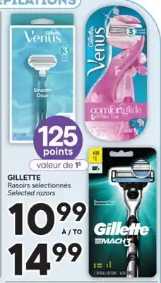 Brunet GILLETTE Rasoirs sélectionnés offer