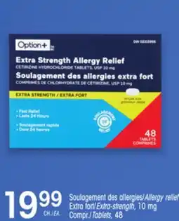Uniprix OPTION+ Soulagement des allergies/Allergy relief offer