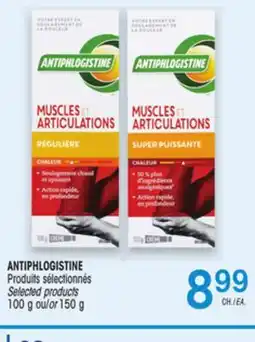 Uniprix ANTIPHLOGISTINE Produits sélectionnés/ Selected products offer
